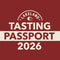 Lakeland Tasting Passport 2026 logo on a red background with bold white text and apple icon.
